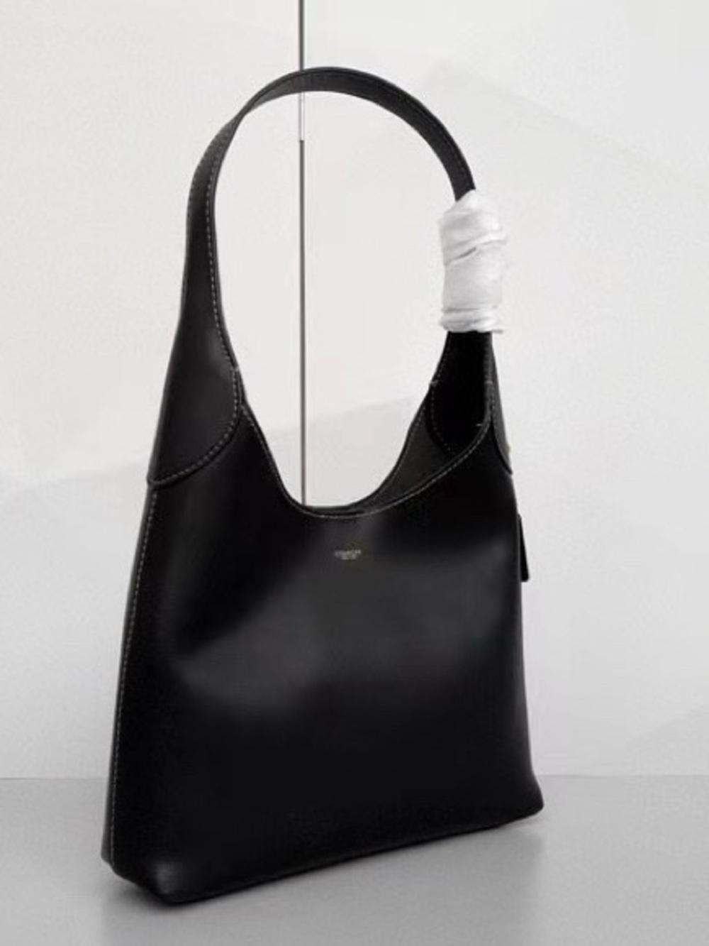 Coach Black Leather Shoulder Hobo Bag Size 34